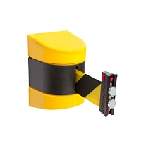 Nástěnná zábrana proti vstupu magnetická 7,7 m, černá / žlutá